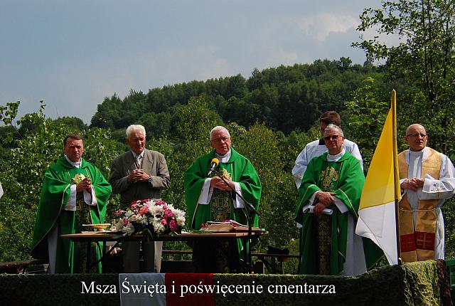 Cmentarz choleryczny- msza i poświęcenie cmentarza