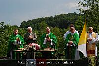 Cmentarz choleryczny- msza i poświęcenie cmentarza