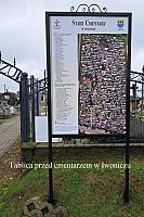Tablica przed cmentarzem w Iwoniczu-1